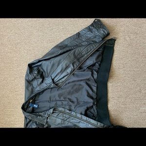 H & M All black leather jacket Size XL